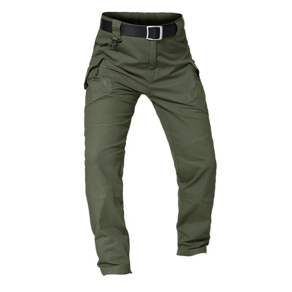 ContiNent 33 Mens Tactical Pants Multiple Pocket Elasticity Military Urban Commuter Tacitcal Trousers Men Slim Fat Cargo Pant 5XL