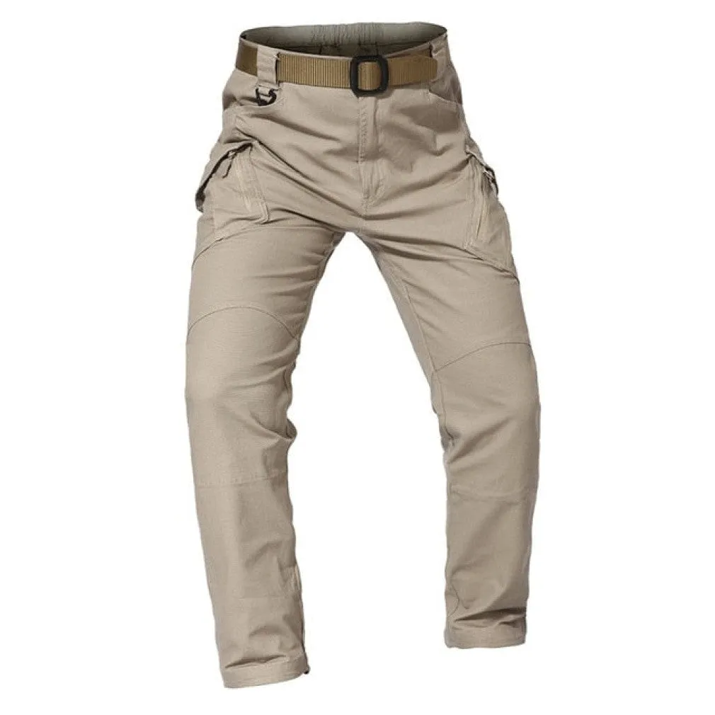 ContiNent 33 Mens Tactical Pants Multiple Pocket Elasticity Military Urban Commuter Tacitcal Trousers Men Slim Fat Cargo Pant 5XL