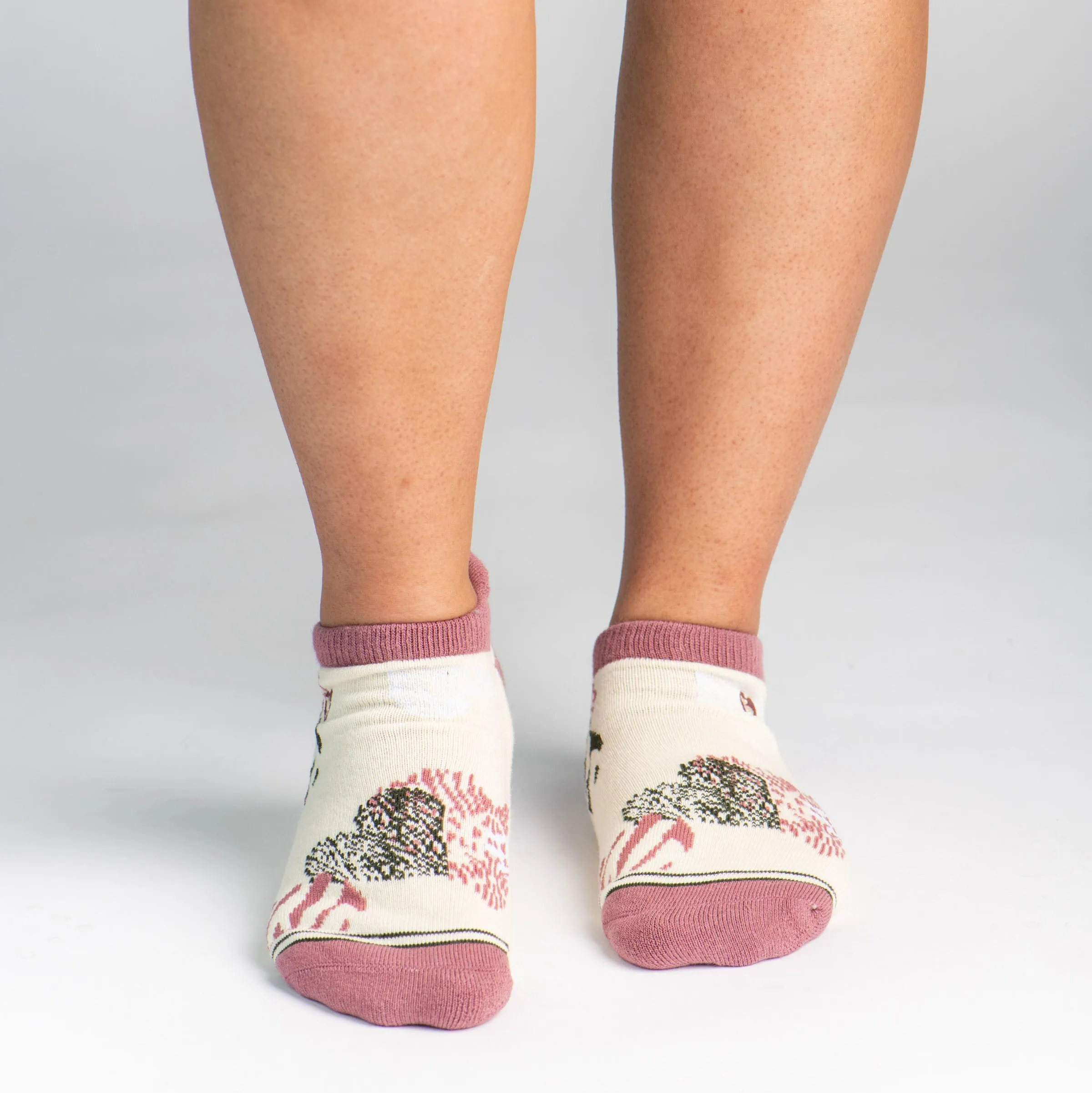 Dr. Segal's x PUDUS Cushioned Socks | Comfy Ankle | Wild At Heart Tea Rose