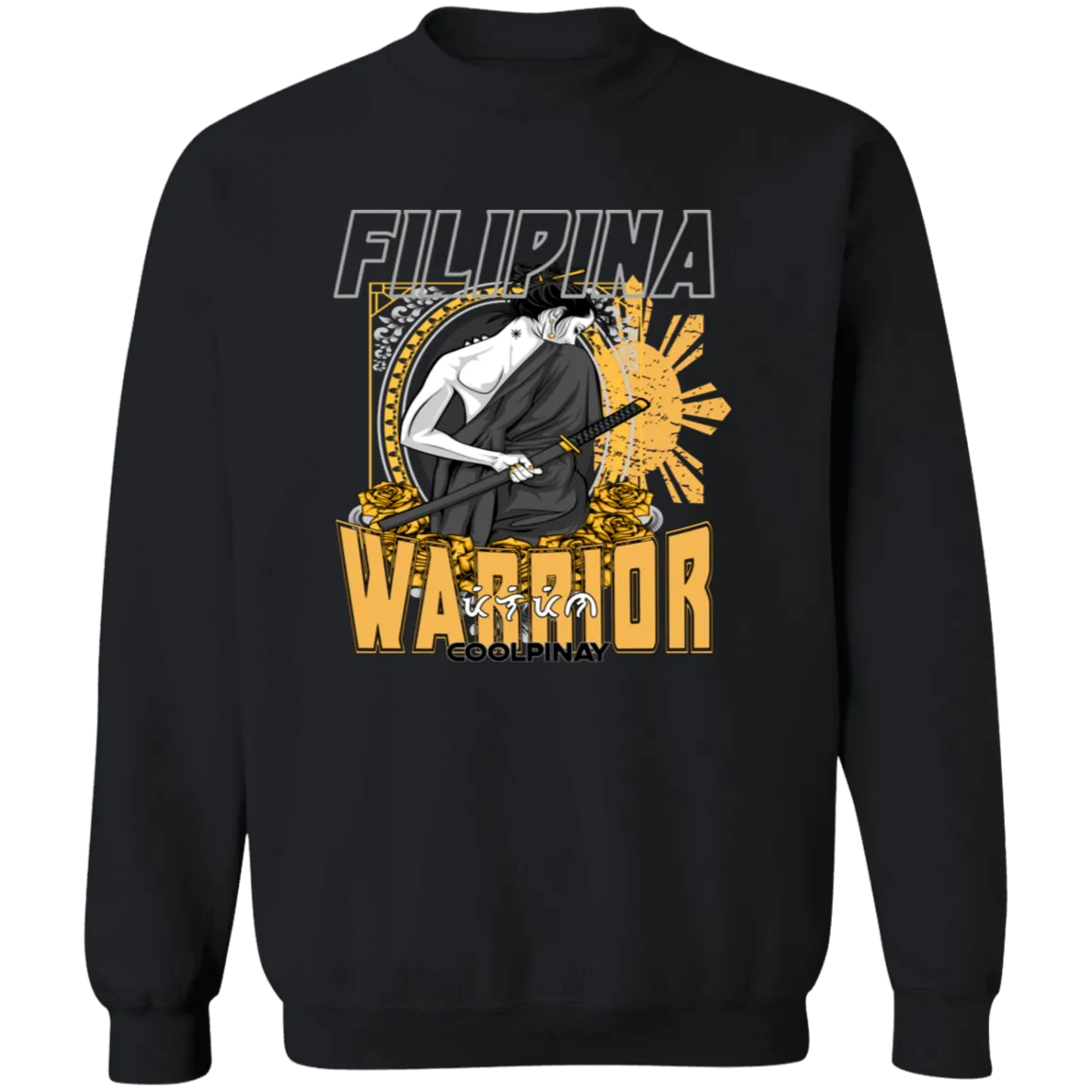 Filipina Warrior Samurai Unisex Crewneck Pullover Sweatshirt