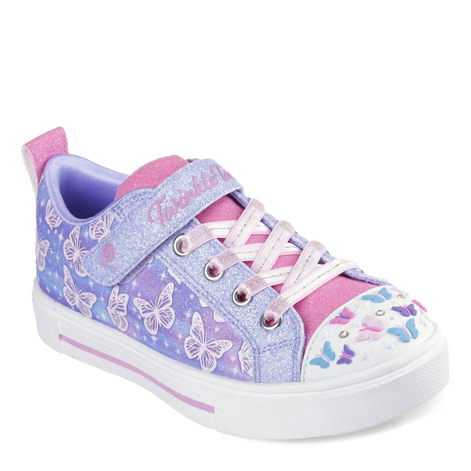 Girl's Skechers, Twinkle Toes: Twinkle Sparks - Ombre Flutter Sneaker â€“ Little Kid