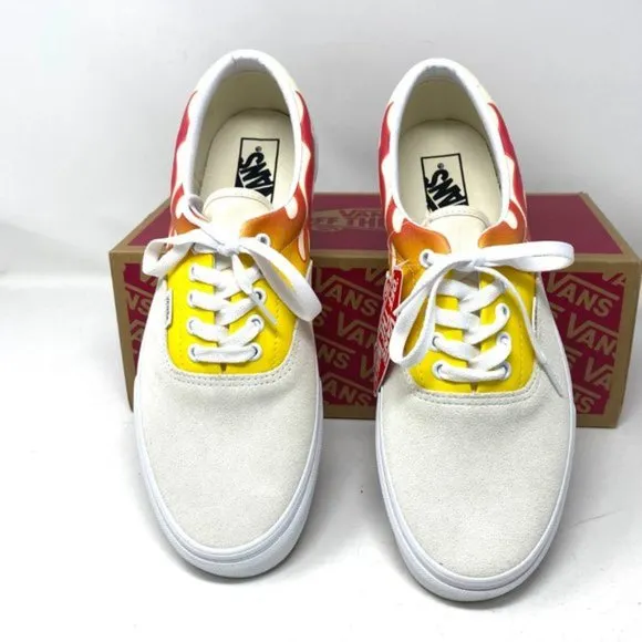 💖MEGA SALE💖VANS Era Flame White Off Suede Canvas Men's Sneakers VN0A4BV4223
