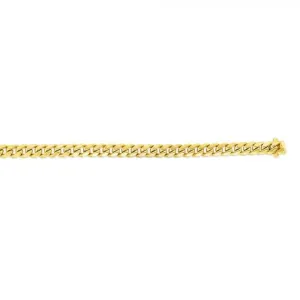 Mountz Collection 8.5" Miami Cuban Semi-Solid Link Bracelet in 14K Yellow Gold