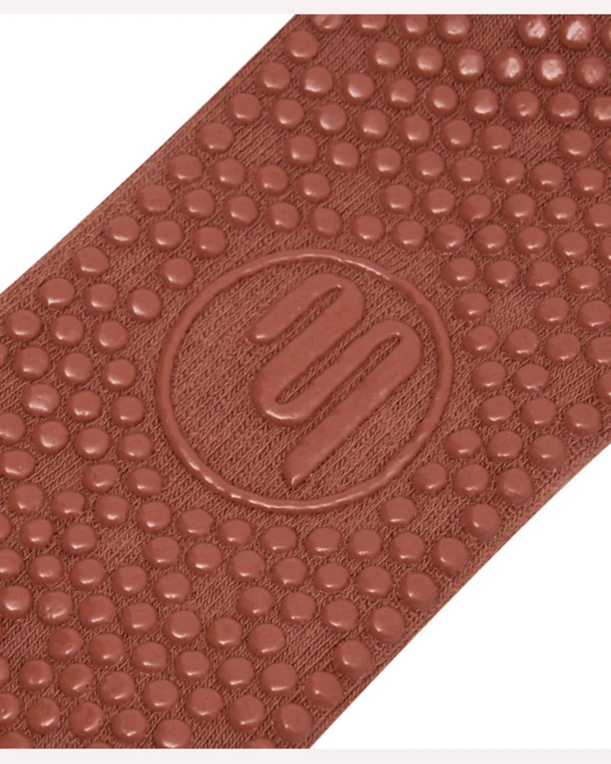 Move Active Crew Non Slip Grip Socks - Fade Red Earth