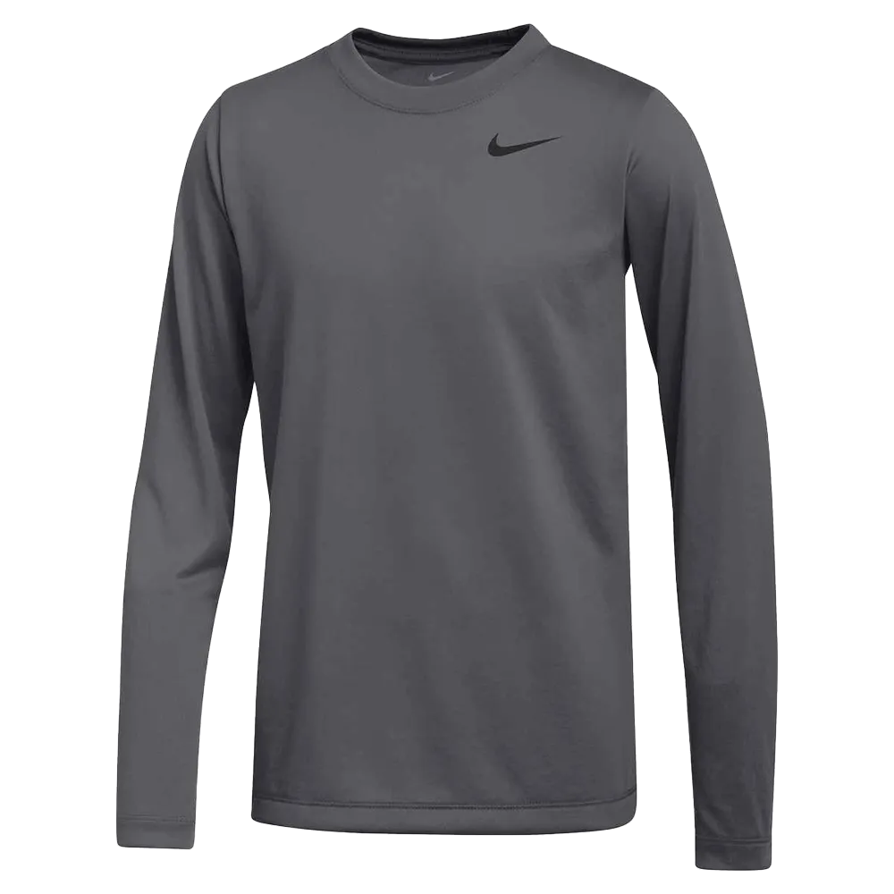 Nike Kid's Team Legend Long Sleeve Crew (Standard Fit)