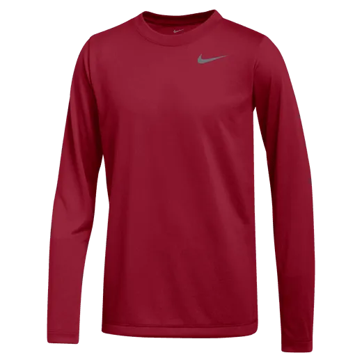 Nike Kid's Team Legend Long Sleeve Crew (Standard Fit)