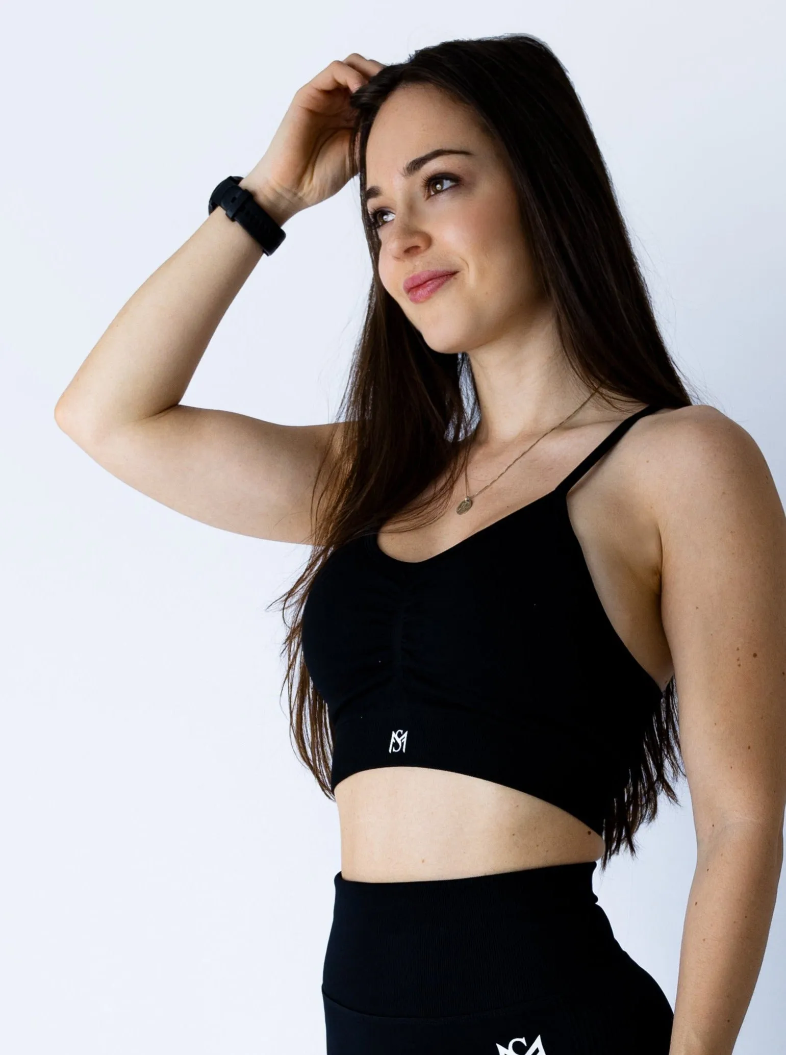 Push Up Collection Black Sport Bra
