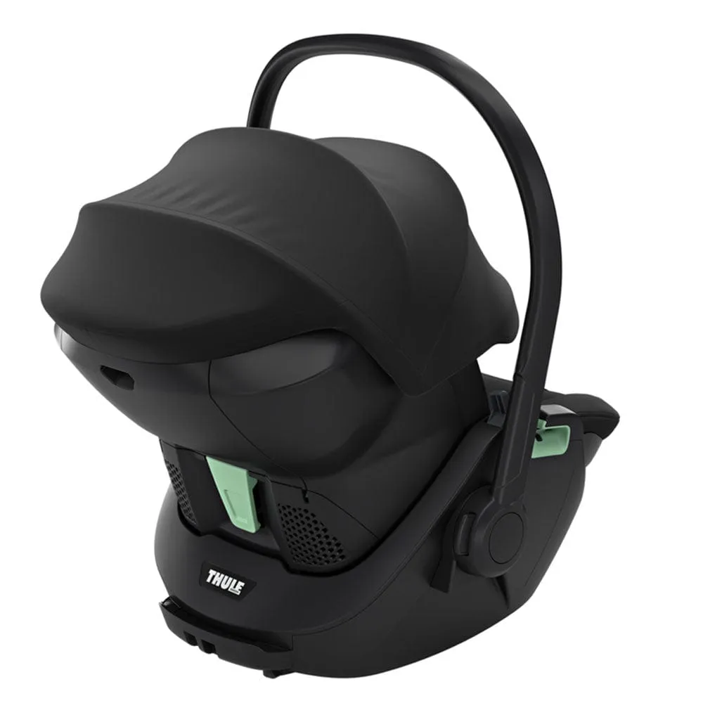 Thule Maple & Elm Car Seat Bundle- Black/Mid-Blue